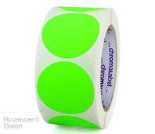 Load image into Gallery viewer, 2&quot; Removable Color-Code Round Dot Inventory Labels: 500/Roll