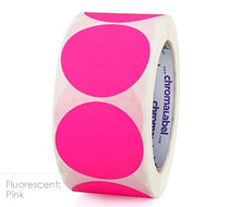 Load image into Gallery viewer, 2&quot; Removable Color-Code Round Dot Inventory Labels: 500/Roll