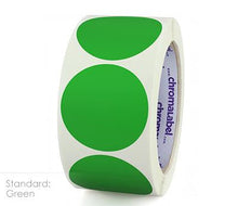 Load image into Gallery viewer, 2&quot; Removable Color-Code Round Dot Inventory Labels: 500/Roll