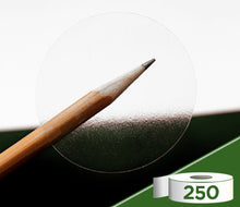 Load image into Gallery viewer, 2&quot; Crystal Clear Wafer Seals: 250/Roll