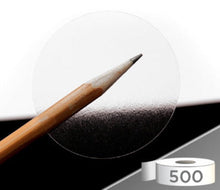 Load image into Gallery viewer, 2&quot; Crystal Clear Wafer Seals: 500/Roll