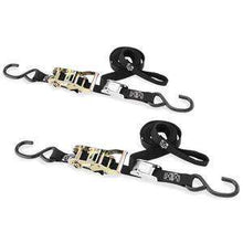 Load image into Gallery viewer, 1.5&quot; x 10 ft. Motorcycle Tie Downs w/ Ratchet &amp; Cam 2 Pack | RCB1.510VSBK2
