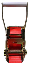 Load image into Gallery viewer, 2&quot; x 11 Ft 3-Point Ratchet Strap w/Wire Hooks For Auto Hauling | RED