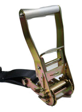 Load image into Gallery viewer, 2" x 35 Ft Black Web Ratchet Strap w/ Flat Hooks | R35FBK