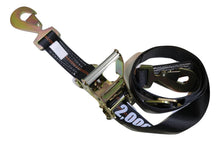 Load image into Gallery viewer, 2" x 8 Ft Axle Wrap Auto Tie Down Ratchet Strap w/ Snap Hooks| BLACK