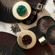 Load image into Gallery viewer, Starburst napkin rings, lapis, set of two