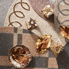 Load image into Gallery viewer, Starburst napkin rings, topaz, set of two