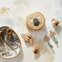 Load image into Gallery viewer, Sparkle bee brooch, topaz