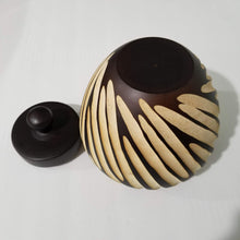 Load image into Gallery viewer, Savanna Bloom Handcrafted Wooden Jar