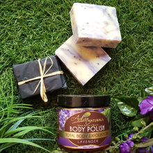 Load image into Gallery viewer, Luxurious Body Polish Scrub + 3 Soaps Set