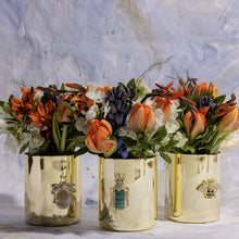 Load image into Gallery viewer, Stripey bee pot, large