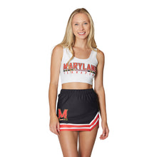 Load image into Gallery viewer, Maryland Terps White Crop Tank Top
