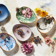 Load image into Gallery viewer, Starburst brooch, lapis lazuli