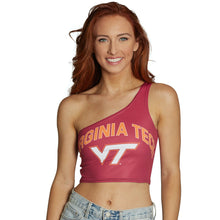 Load image into Gallery viewer, Virginia Tech Maroon One Shoulder Top