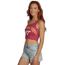 Load image into Gallery viewer, Virginia Tech Maroon One Shoulder Top