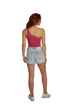 Load image into Gallery viewer, Virginia Tech Maroon One Shoulder Top