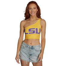 Load image into Gallery viewer, LSU Yellow One Shoulder Top