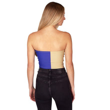 Load image into Gallery viewer, JMU Two Tone Tube Top