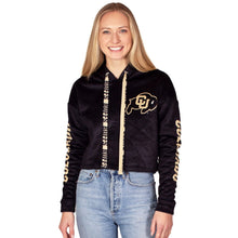 Load image into Gallery viewer, Colorado Boulder Varsity Furry Hoodie