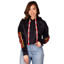 Load image into Gallery viewer, Maryland Terps Black Varsity Furry Hoodie
