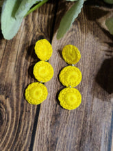 Load image into Gallery viewer, Triple Circle Drop Earrings