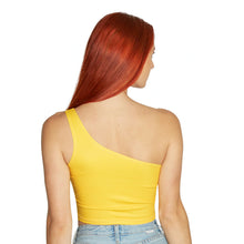 Load image into Gallery viewer, LSU Yellow One Shoulder Top