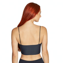Load image into Gallery viewer, Maryland Terps Lips Black Spaghetti Tank