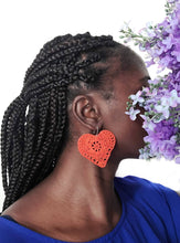 Load image into Gallery viewer, Statement Heart Earrings