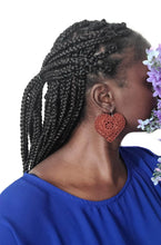 Load image into Gallery viewer, Statement Heart Earrings