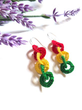 Load image into Gallery viewer, Juneteenth Earrings Linked