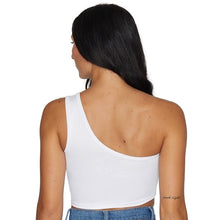Load image into Gallery viewer, Arizona State ASU White One Shoulder Top