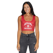 Load image into Gallery viewer, Indiana Hoosiers Crimson Crop Tank Top