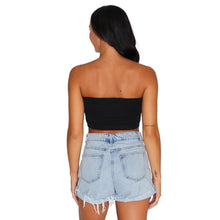 Load image into Gallery viewer, Georgetown Hoyas Black Bandeau Top