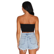 Load image into Gallery viewer, Kent State Black Bandeau Top