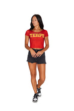 Load image into Gallery viewer, Maryland Terps Red Babydoll Tee