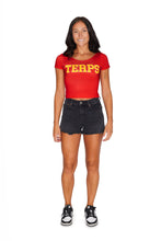 Load image into Gallery viewer, Maryland Terps Red Babydoll Tee