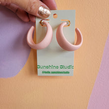 Load image into Gallery viewer, Colorful Matte Hoops
