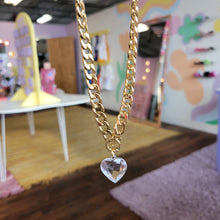 Load image into Gallery viewer, Chunky Heart Chain Necklace