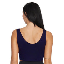 Load image into Gallery viewer, West Virginia Mountaineers Navy Blue Crop Tank Top