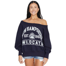 Load image into Gallery viewer, New Hampshire Wildcats Off the Shoulder Sweatshirt