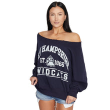 Load image into Gallery viewer, New Hampshire Wildcats Off the Shoulder Sweatshirt
