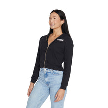 Load image into Gallery viewer, New Hampshire Wildcats Waffle Knit Zip Up Hoodie