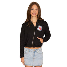 Load image into Gallery viewer, University of Arizona Waffle Knit Zip Up Hoodie