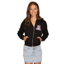 Load image into Gallery viewer, University of Arizona Waffle Knit Zip Up Hoodie