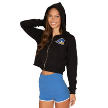 Load image into Gallery viewer, Delaware Blue Hens Waffle Knit Zip Up Hoodie