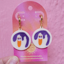 Load image into Gallery viewer, Spooky Sugar Painted Cookie Earrings