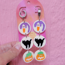 Load image into Gallery viewer, Oopsy Daisy - Spooky Sugar Cookie Earrings