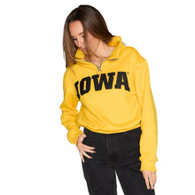 Load image into Gallery viewer, Iowa Hawkeyes Quarter Zip Sweatshirt