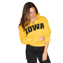 Load image into Gallery viewer, Iowa Hawkeyes Quarter Zip Sweatshirt