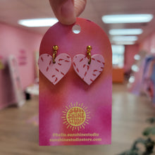 Load image into Gallery viewer, Holiday Heart Dangle Earrings
